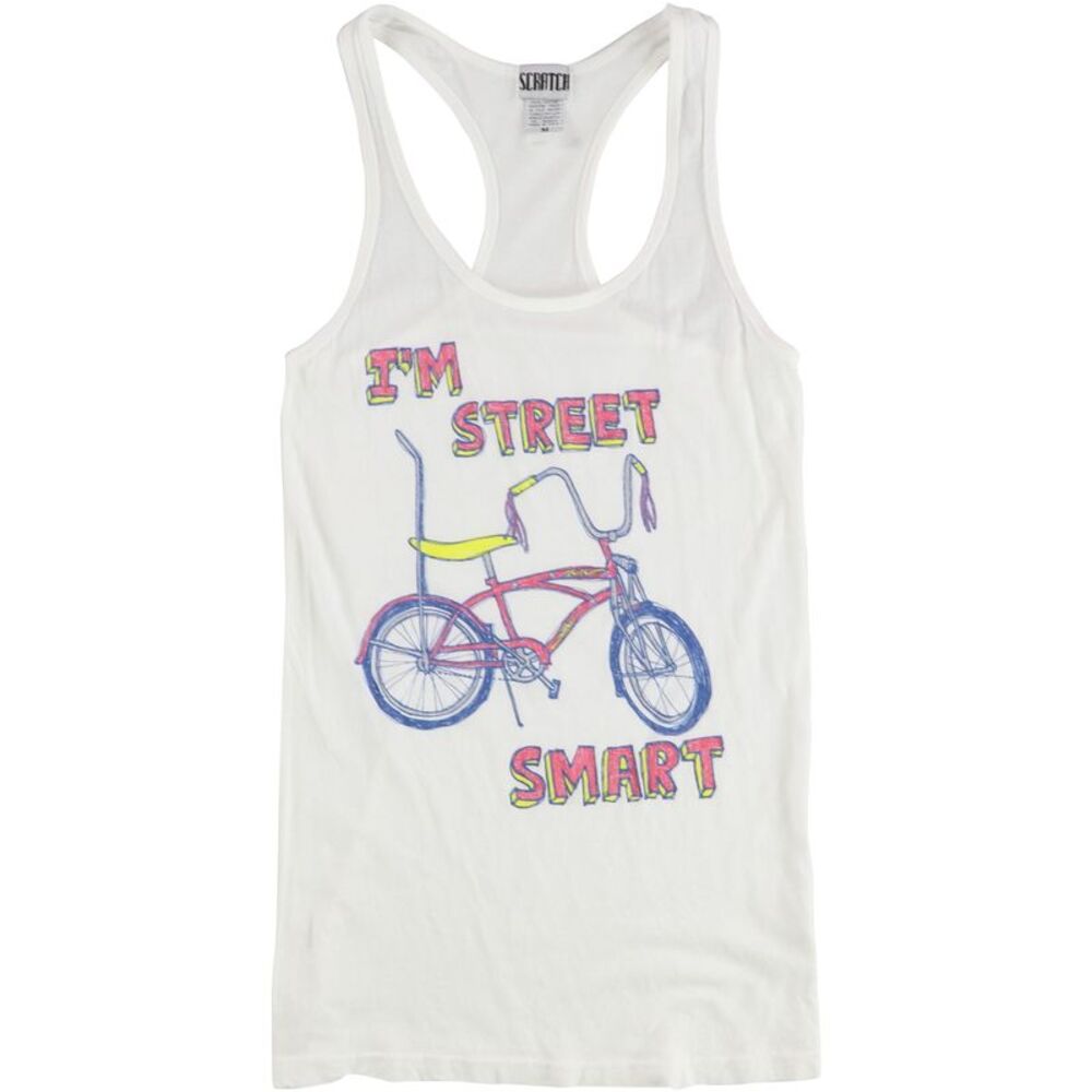 Scratch Womens I'm Street Smart Racerback Tank Top, NWT